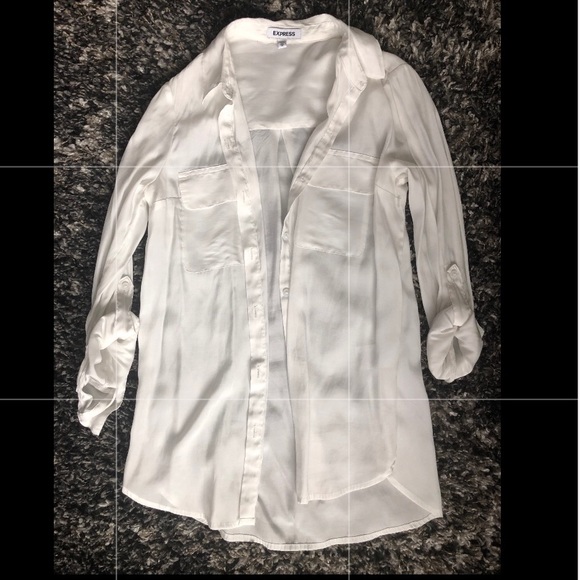 Express Tops - White button down